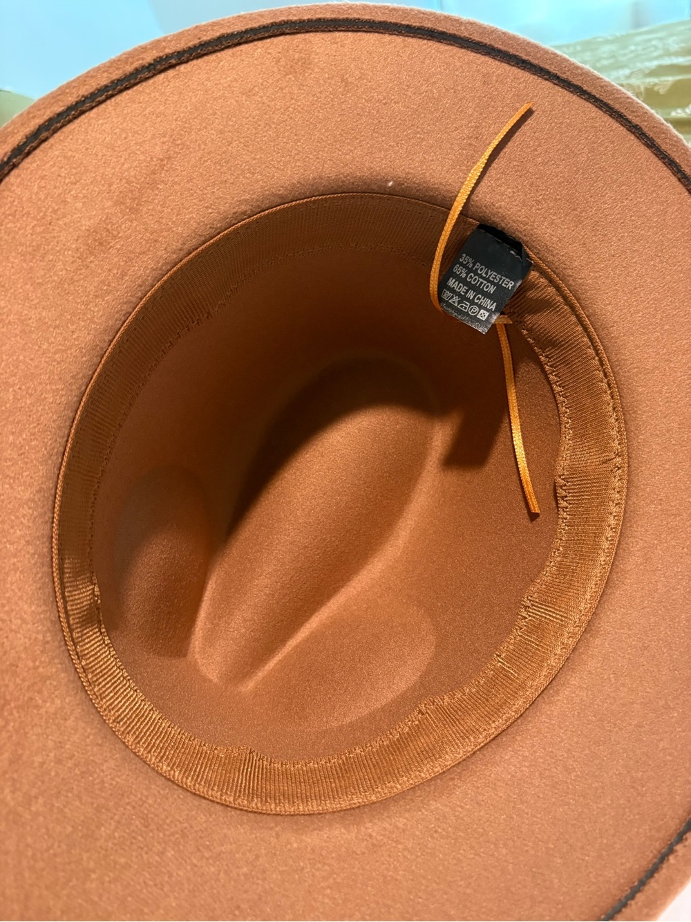 Classic Felt Fedora Hat in Camel Brown - Picture 2 of 2